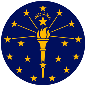 Image of the Indiana state flag